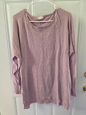 Debut Mauve Crewneck Lightweight Top Size Large